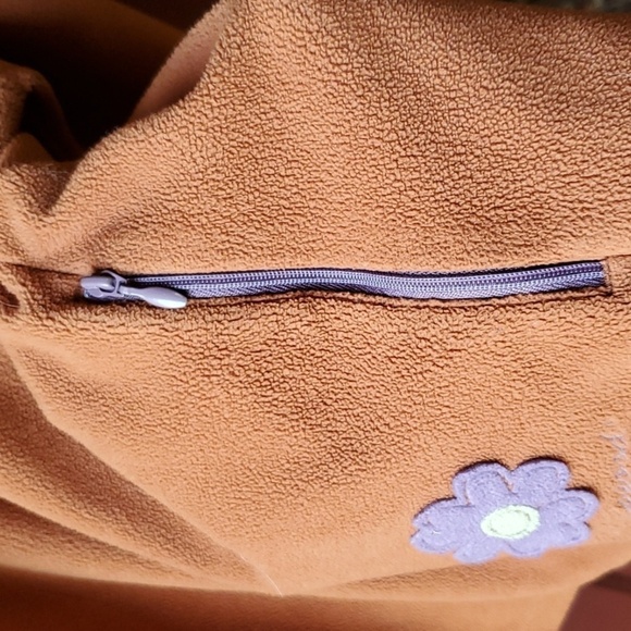 Life is Good brown 1/4 zip 2 side pockets Daisy Sz Medium - Picture 5 of 11